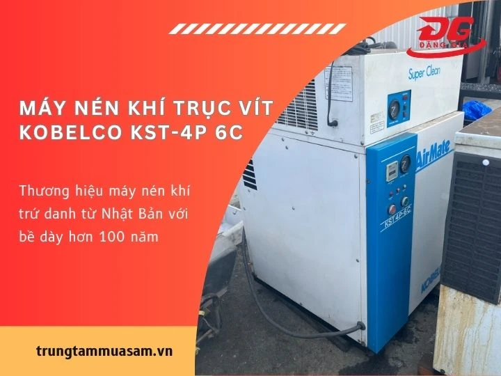 Model máy nén khí trục vít Kobelco KST-4P 6C