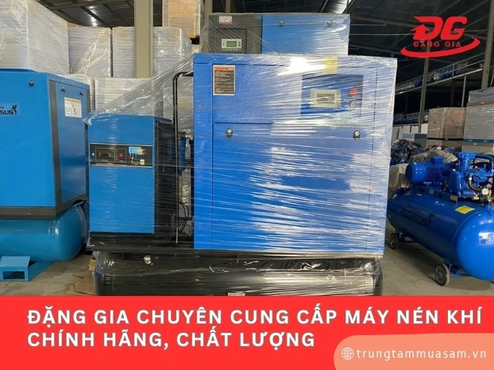 Mua máy nén khí trục vít 5HP uy tín, giá tốt tại Đặng Gia