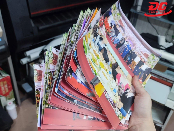 Ảnh ép lụa dễ cong vênh