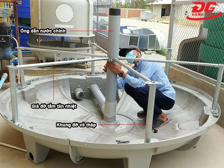 Dựng khung và ống dẫn nước chính