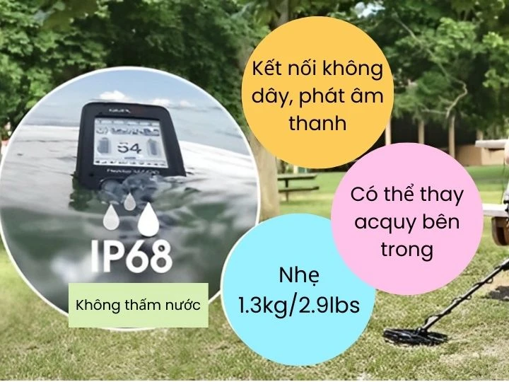 Máy dò kim loại của Đức thiết kế thông minh, dễ thao tác