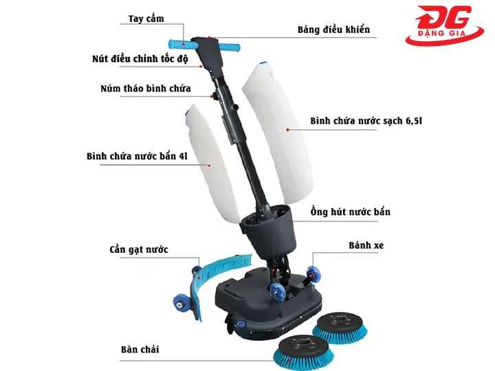 máy chà sàn liên hợp mini Kumisai KMS-180