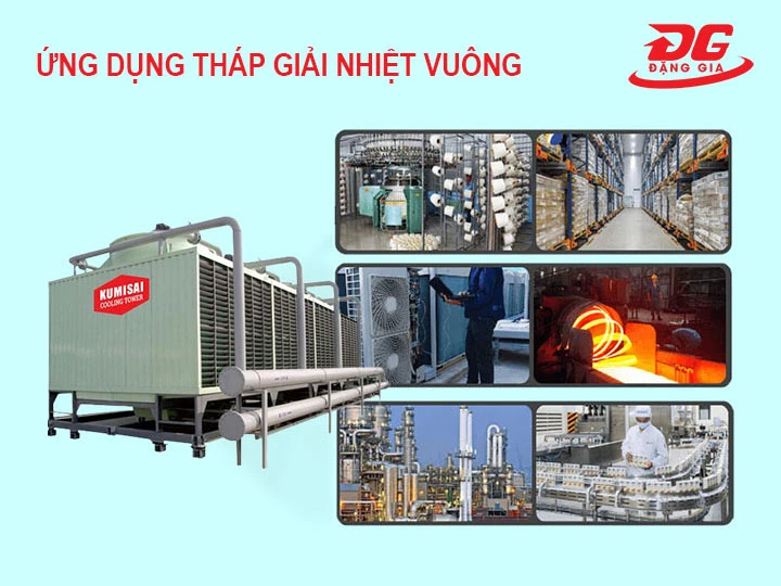 ứng dụng của Tháp hạ nhiệt vuông