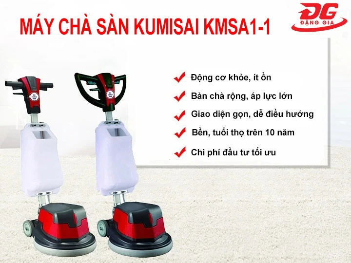 Máy chà sàn Kumisai KMS1A-1 động cơ khỏe