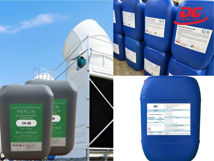 Các loại hóa chất thường dùng để vệ sinh tháp giải nhiệt