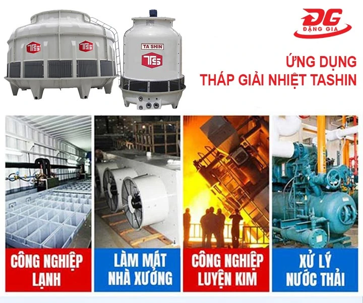 ứng dụng của tháp hạ nhiệt Tashin