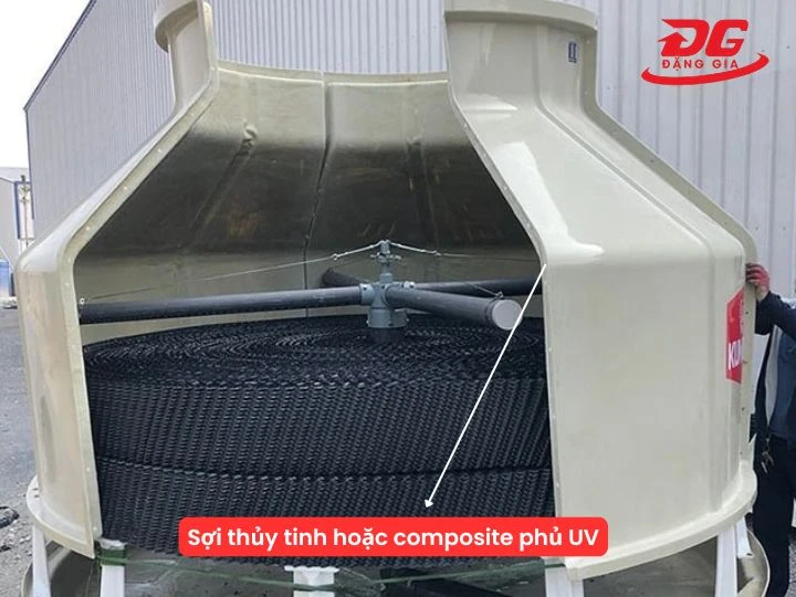 Thân tháp giải nhiệt tròn có độ bền cao