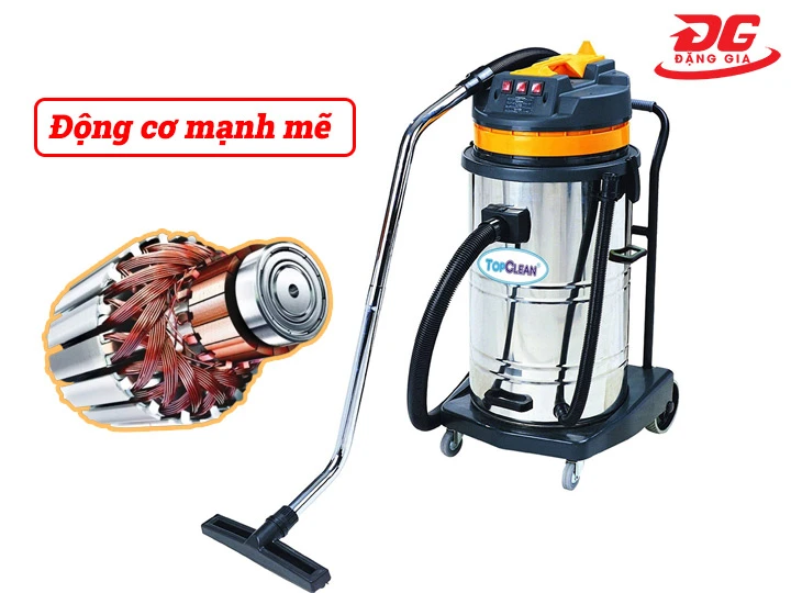 Động cơ mạnh mẽ, hiệu suất làm sạch cao