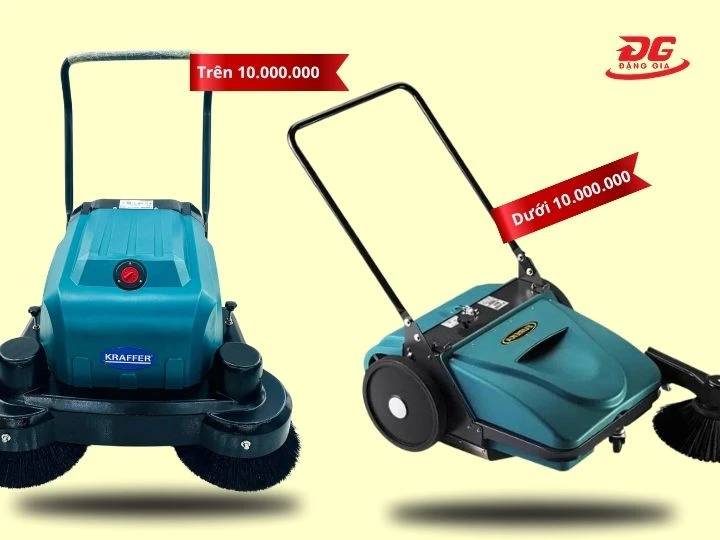 Chọn máy quét rác đẩy tay chuẩn theo điều kiện tài chính