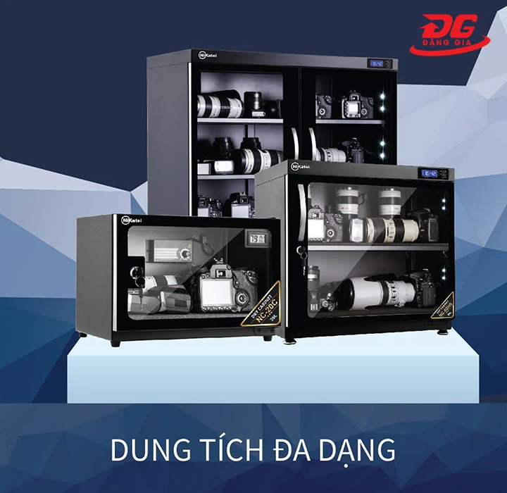 tủ chống ẩm Nikatei đa dạng dung tích, mẫu mã