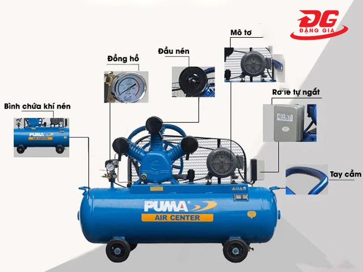 Máy nén khí 10HP đáp ứng tiêu chuẩn công nghiệp