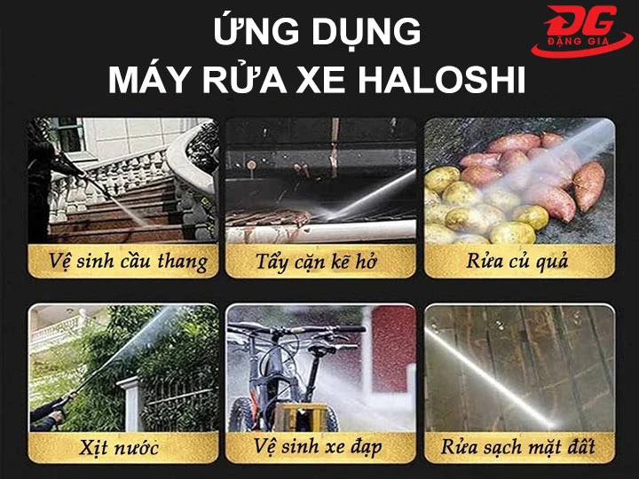 Ứng dụng thực tế của máy bơm xịt Haloshi