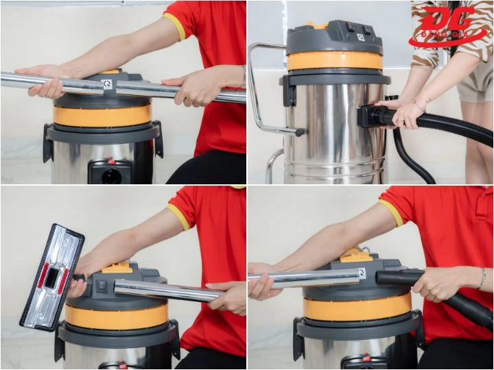 Cách lắp máy hút bụi Kungfu Clean