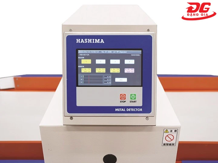 Máy dò kim loại Hashima cảnh báo qua màn hình