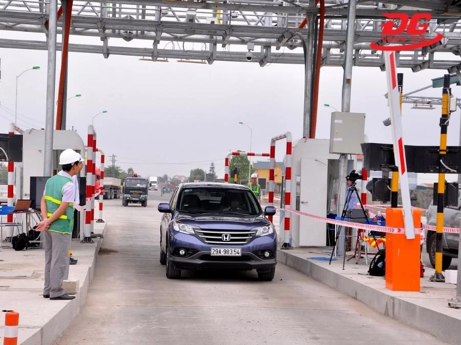 cách vận hành barie trạm thu phí