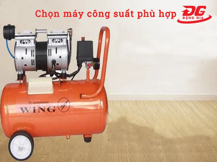 chọn công suất máy nén khí không dầu