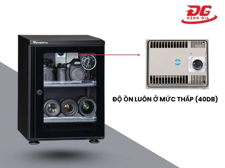 Động cơ ổn định độ ồn luôn ở mức thấp 40DB