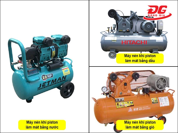 phân loại máy nén khí piston theo cách làm mát