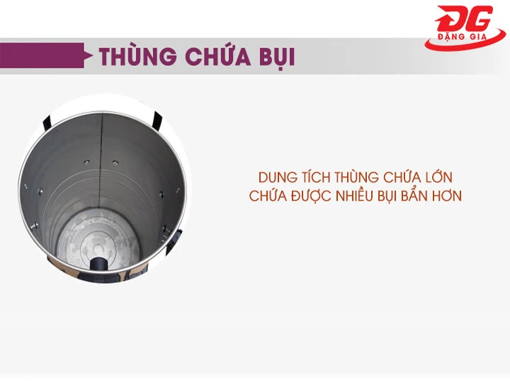 thùng chứa bụi to máy hút bụi công nghiệp tại TPHCM