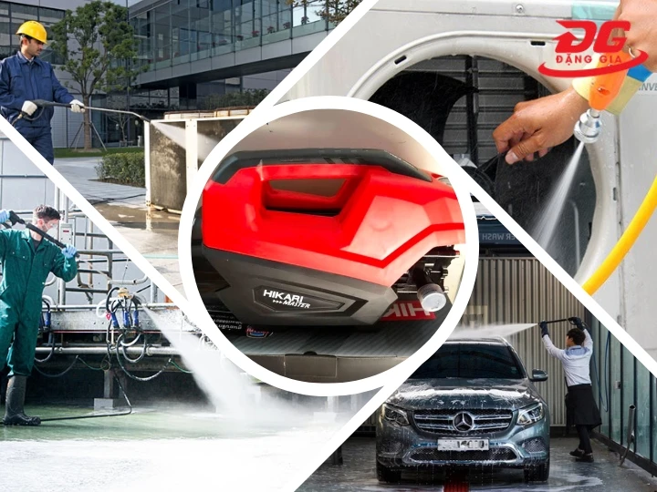 Ứng dụng thực tế của máy rửa xe Hikari