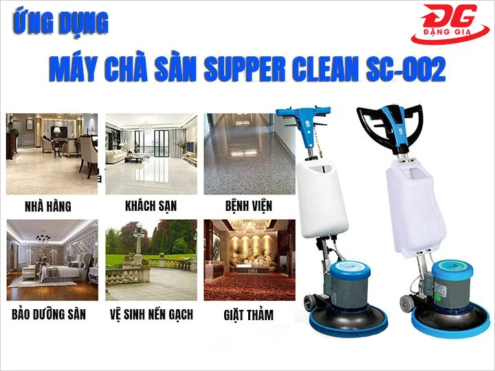 ứng dụng Máy chà sàn Supper Clean SC-002