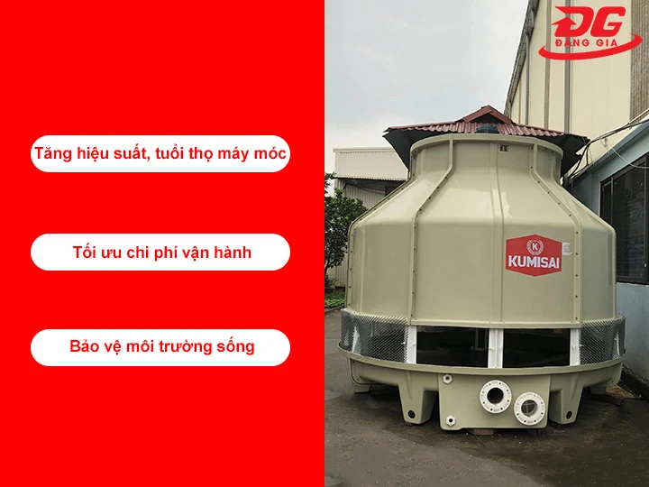 Lợi ích khi sử dụng tháp giải nhiệt