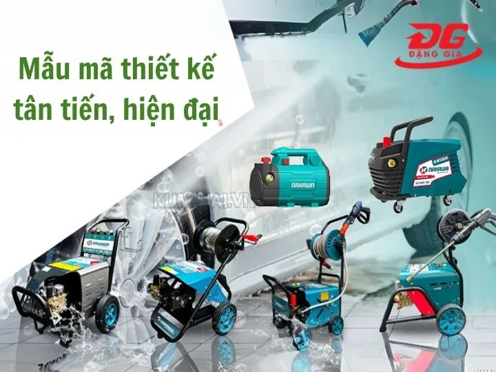 Máy rửa xe Nakawa có thiết kế hiện đại sang trọng