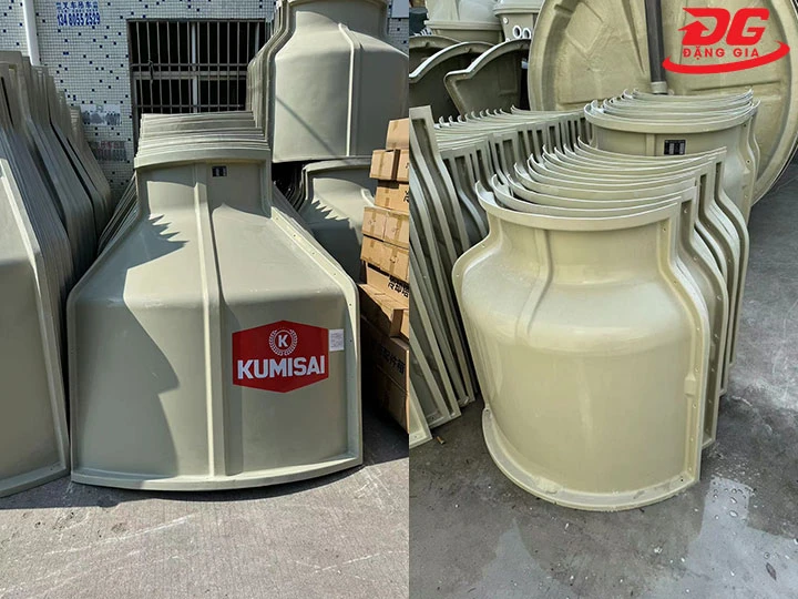 Vỏ và khung tháp của tháp giải nhiệt