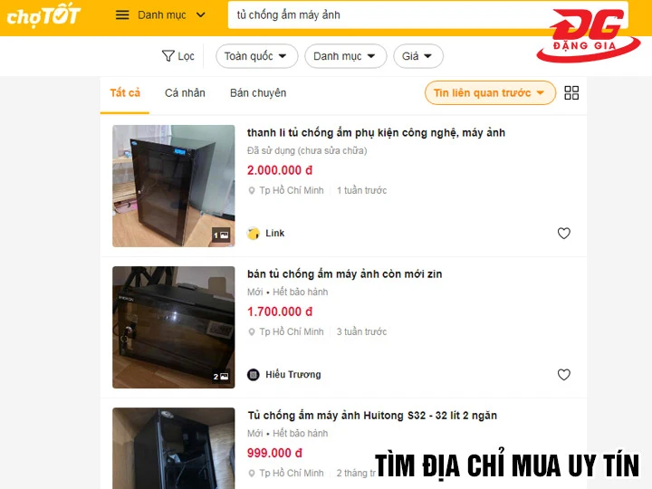 Bán thanh lý tủ chống ẩm