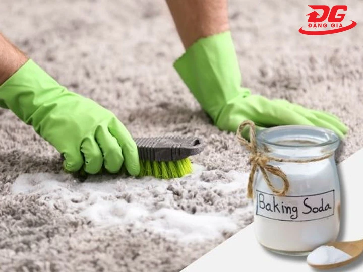 Cách giặt thảm lông bằng baking soda