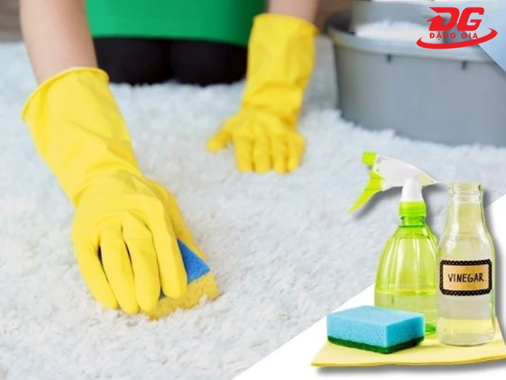 Cách giặt thảm lông bằng giấm