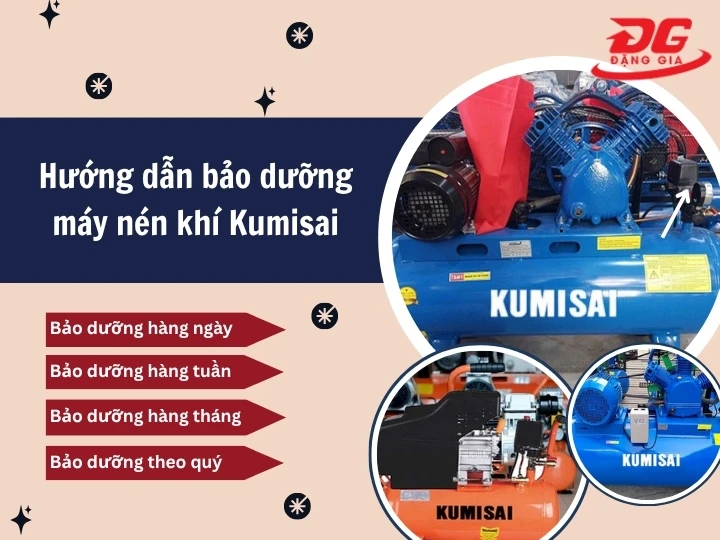 Cách bảo dưỡng đúng nhất của máy nén khí Kumisai