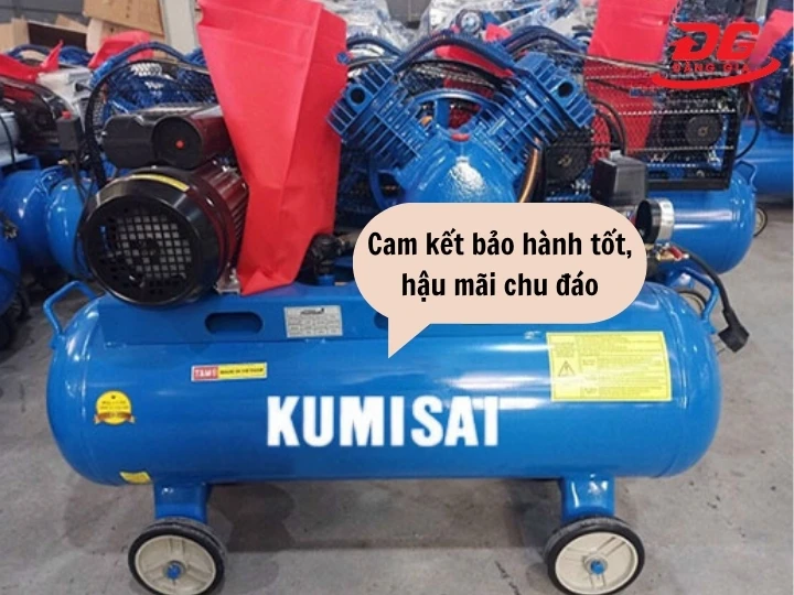 Máy nén khí Kumisai có bảo hành chu đáo