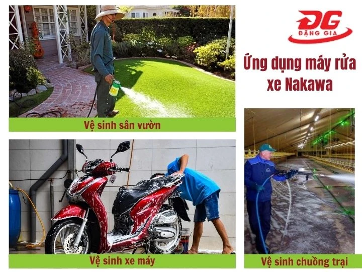 Máy rửa xe Nakawa được ứng dụng với mọi khách hàng