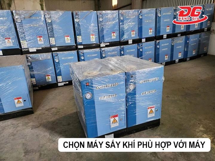 chọn máy sấy khí phù hợp với máy nén khí