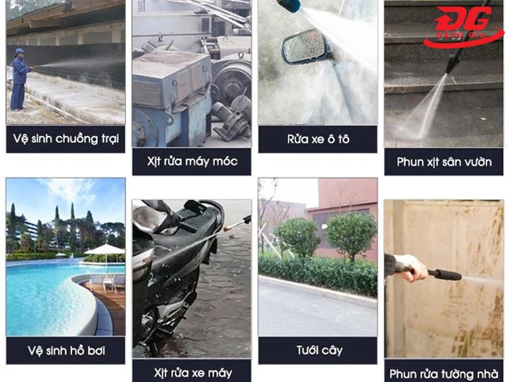 Ứng dụng máy rửa xe Thái Lan