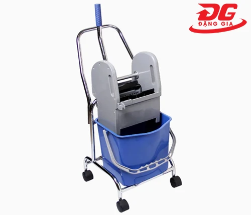 xe vắt móp lau sàn đơn 17 lít khung inox