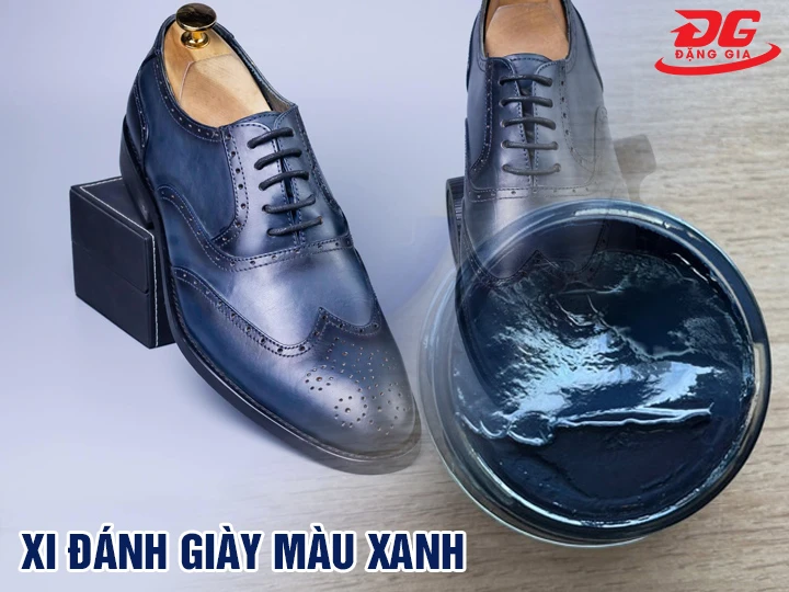 Xi đánh giày màu xanh dùng cho giày nào