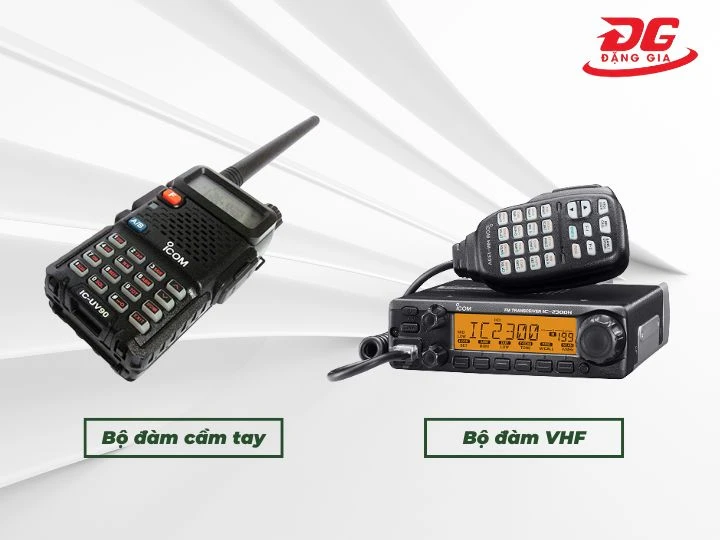 Bộ đàm xe ô tô cầm tay và cố định