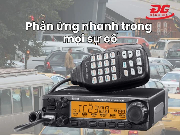 Bộ đàm xe ô tô sử dụng nhanh vào tình huống khẩn cấp