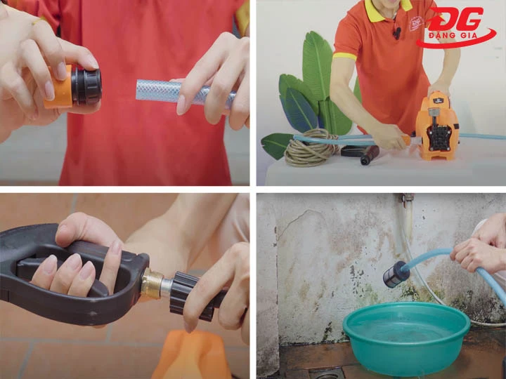 Cách sử dụng máy rửa xe mini