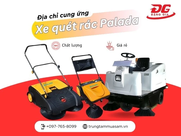 Địa chỉ cung ứng xe quét rác Palada chính hãng