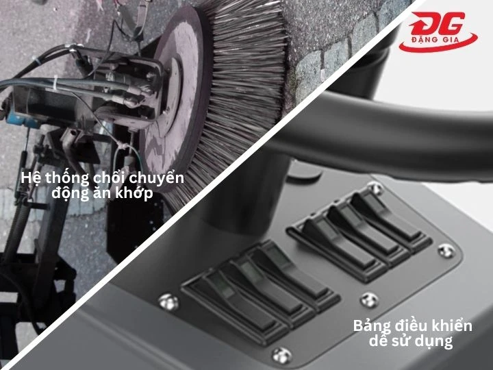 Kết cấu thông minh của xe quét rác Palada