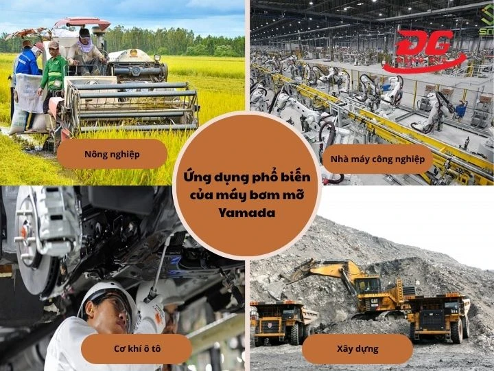 Ứng dụng của máy bơm mỡ Yamada