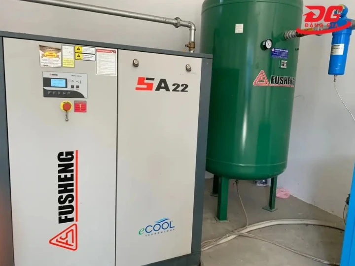 Máy nén không khí Fusheng dùng 10 năm vẫn bền như mới