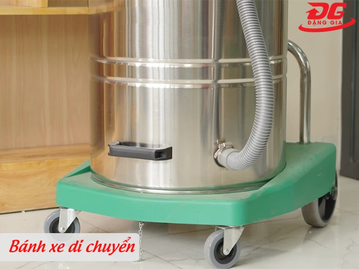 Hệ thống bốn bánh xe của máy hút bụi công nghiệp