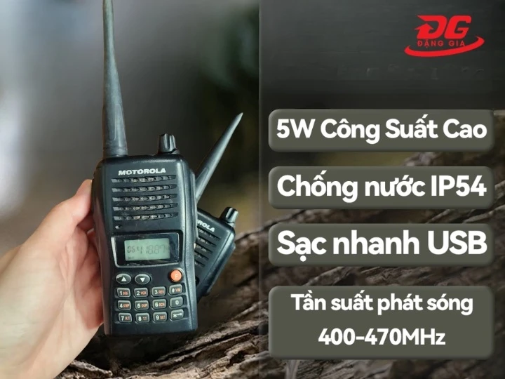 Bộ đàm cầm tay Motorola GP-950 Plus có công xuất lớn
