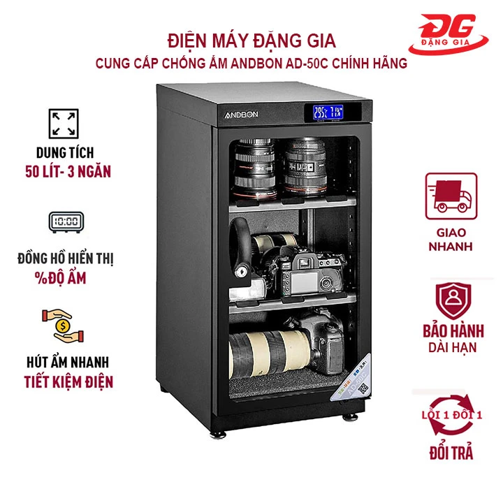 đặng gia cung cấp tủ chống ẩm Andbon AD-50C giá rẻ