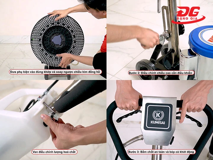 lắp đặt máy chà sàn đơn