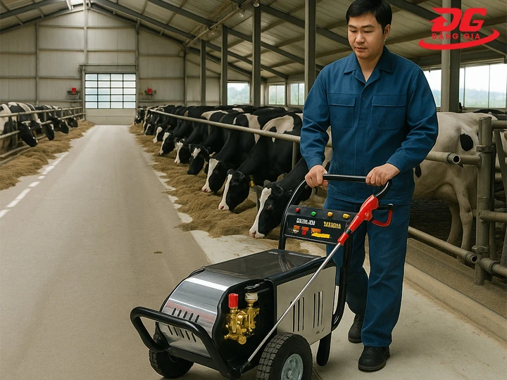 Máy rửa chuồng trại cơ động